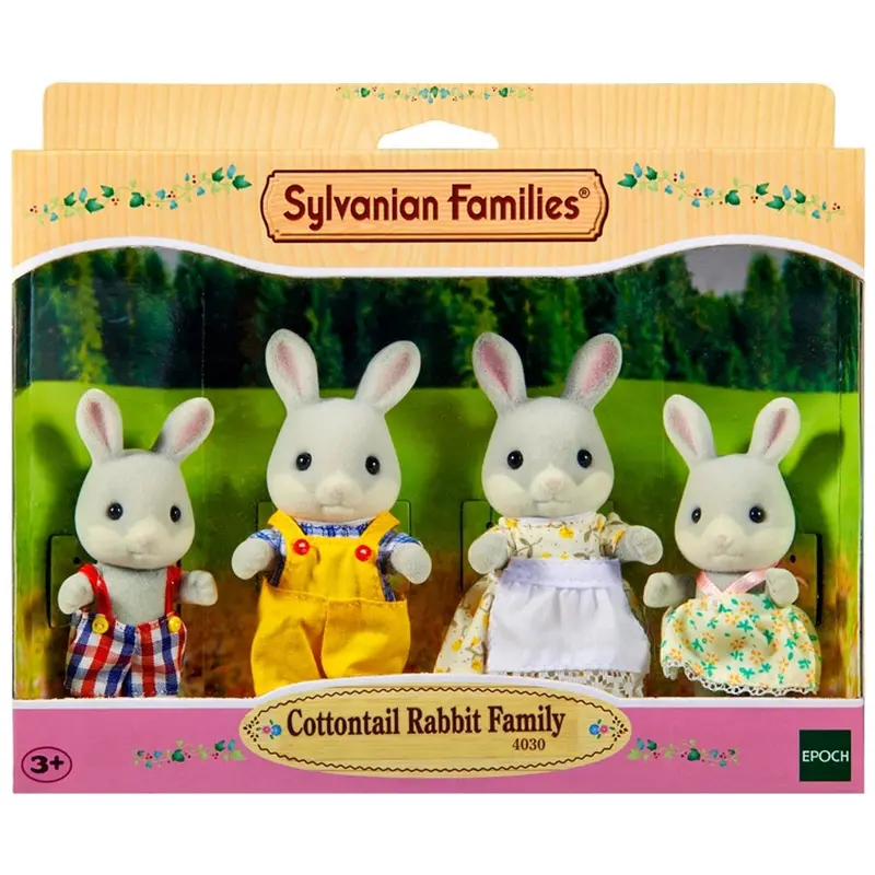 Sylvanian Families Cottontail Rabbit Family Doll Set 1
