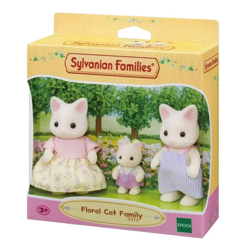 Sylvanian Families Flora Cat Family Threesome 1