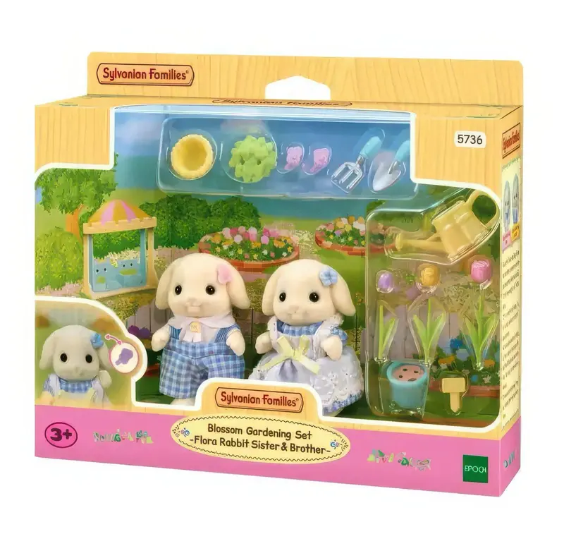 Sylvanian Families Flora Rabbit Sibling Duo (5736) 1