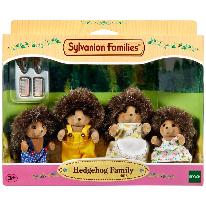 Sylvanian Families Hedgehog Family Toy Set – 4 Figures 1