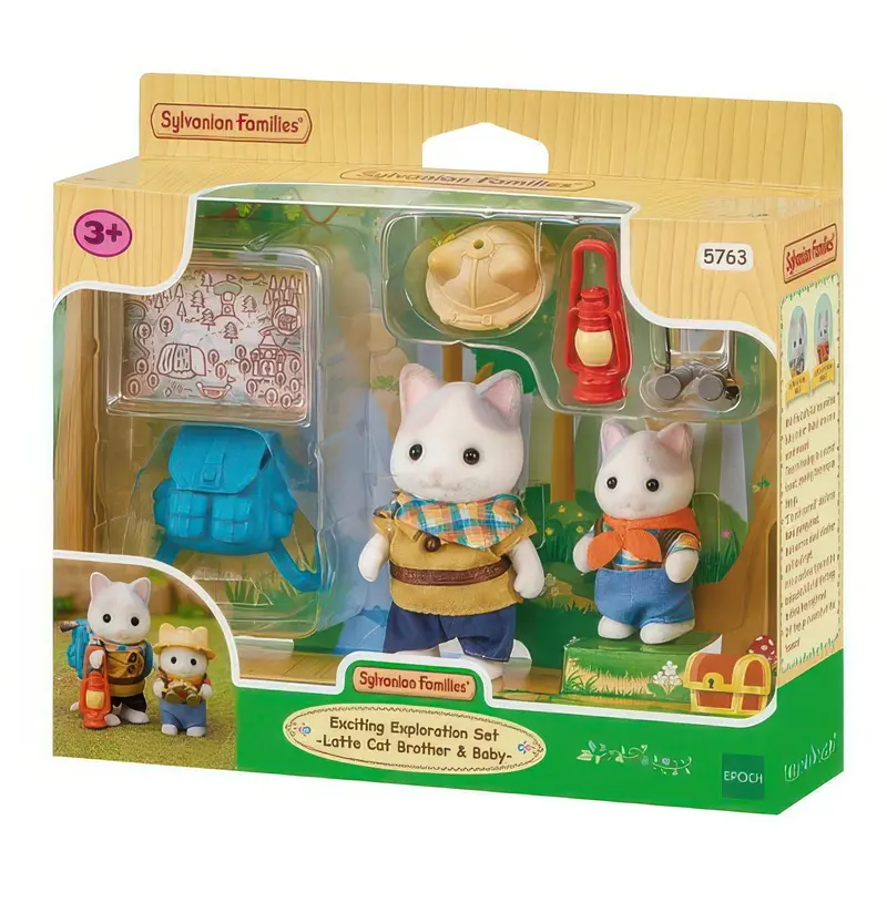 Sylvanian Families Latte Cat Brother And Baby Figures (5763) 1