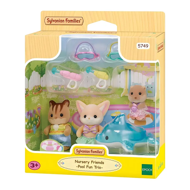 Sylvanian Families Pool Fun Trio – Nursery Friends Set 1