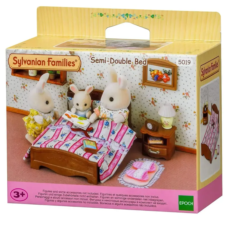 Sylvanian Families Semi-Double Bed For Animal Figures (5019) 1