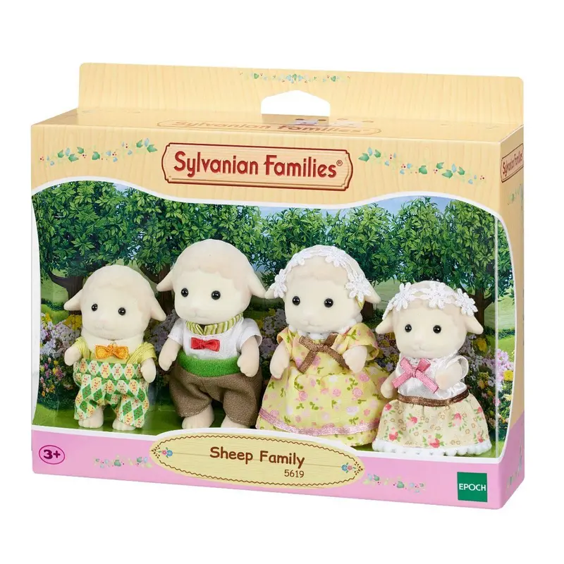 Sylvanian Families Sheep Family Figurines – Farm-Themed Miniatures 1