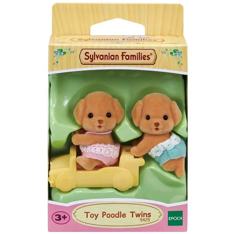Sylvanian Families Toy Poodle Twin Figures – Adorable Animal Duo 1