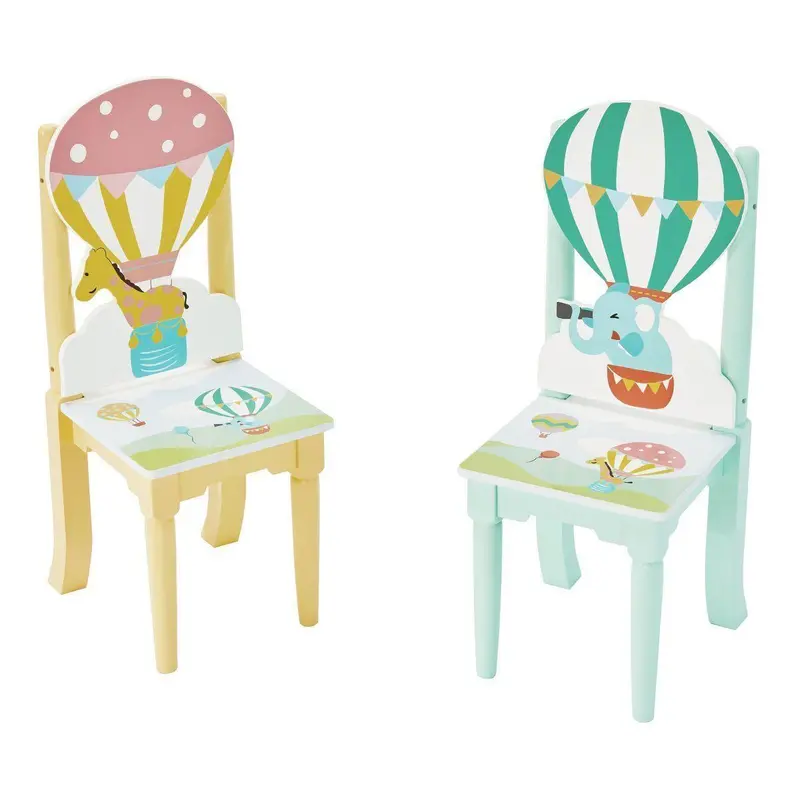 Teamson Usa Hot Air Balloons Twin Chair Set For Doll Playrooms 1