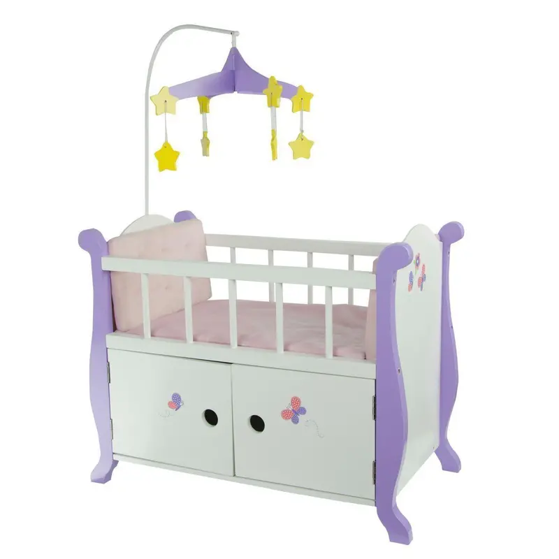 Teamson Usa Little Princess Baby Doll Nursery Bed With Storage Cabinet 1