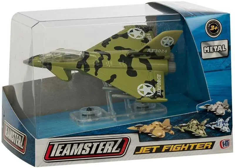 Teamsterz 4-Inch Fighter Jet – Collectible Die-Cast Aircraft Assortment 1