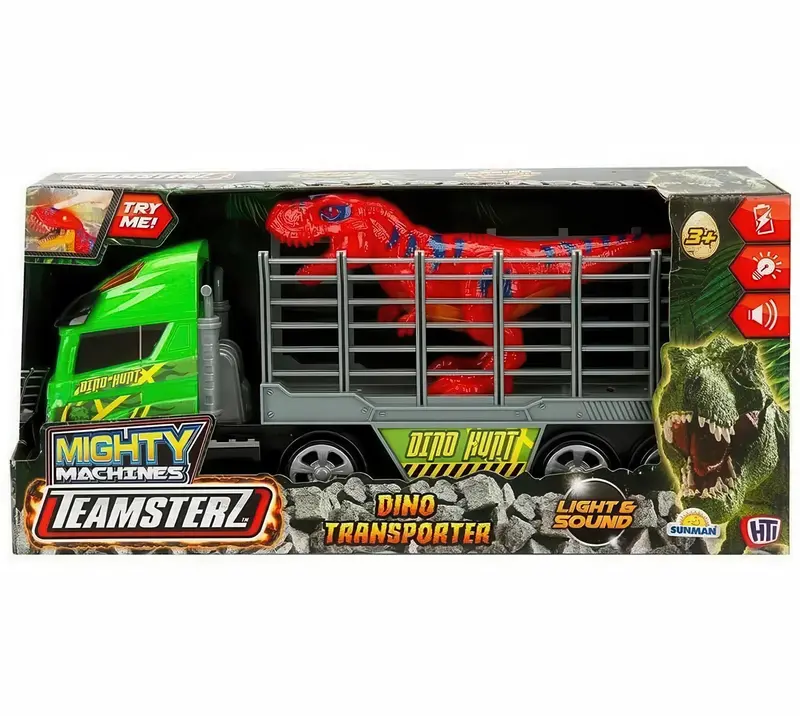 Teamsterz Light-Up & Sound Dino Transport Vehicle 1