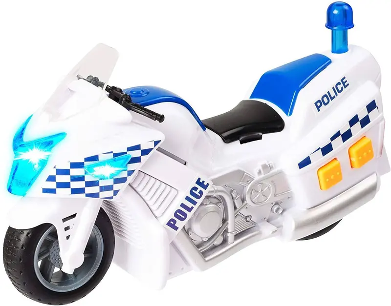 Teamsterz Light-Up & Sound Police Motorcycle 1
