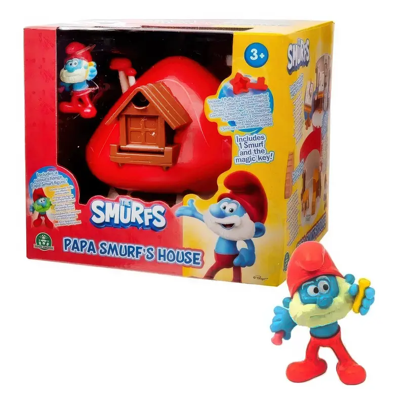 The Smurfs Magic Key Playset – Papa Smurf’S House Interactive Set 1