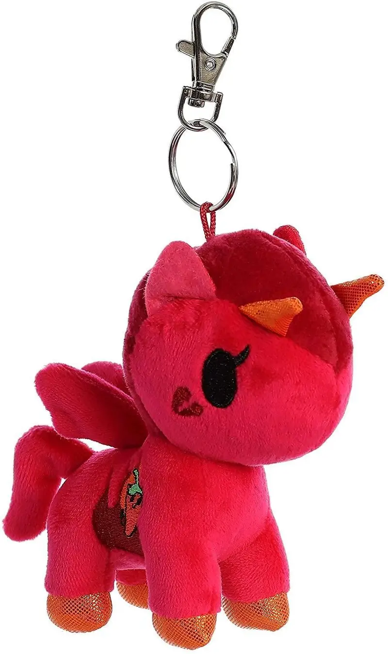 Tokidoki Aurora Peperoni Red Unicorno Plush Key Clip (60800) 1
