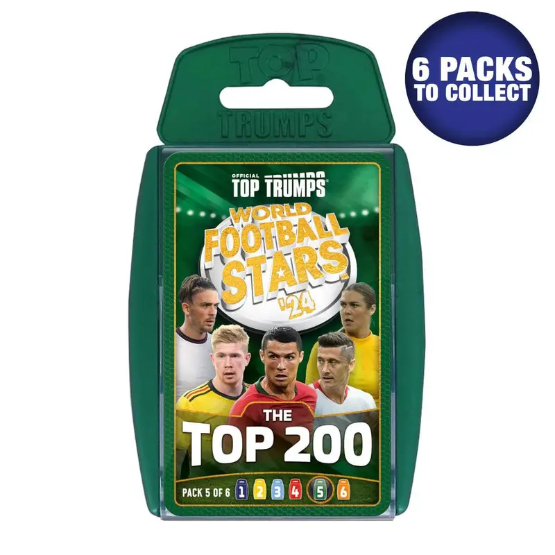 Top Trumps World Football Stars – Pack 5 Card Deck 1