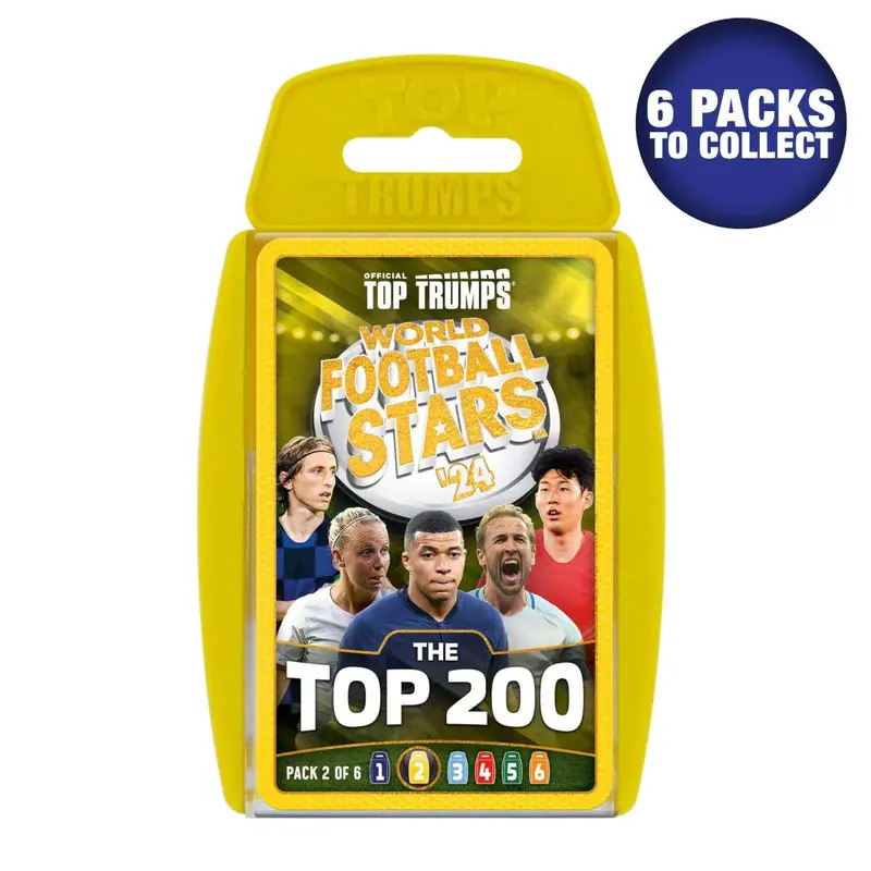 Top Trumps World Football Stars – Top 200 Card Game (Pack 2) 1