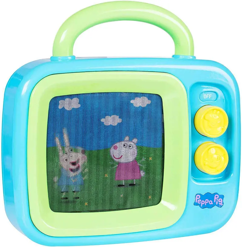Toybox Hti Peppa Pig Tv Studio Playset – Interactive Screen, Microphone & Character Figures 1