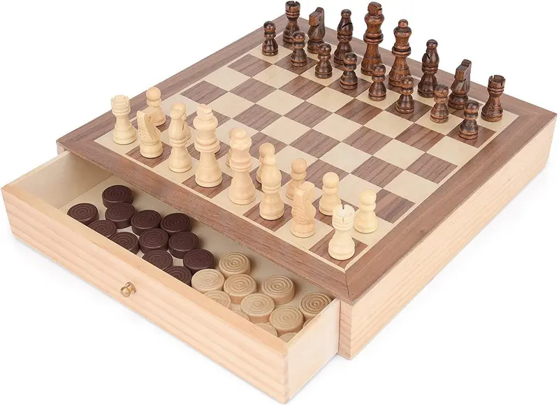 Toyrific 2-In-1 Chess And Checkers Game Set For Children 1
