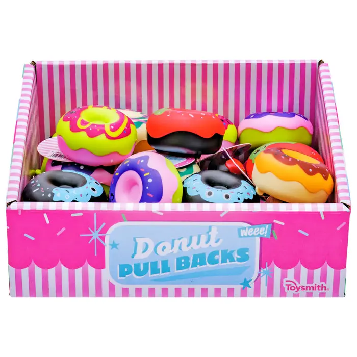 Toysmith Donut Pull-Back Vehicle – Cute Rolling Treat-Themed Toy 1