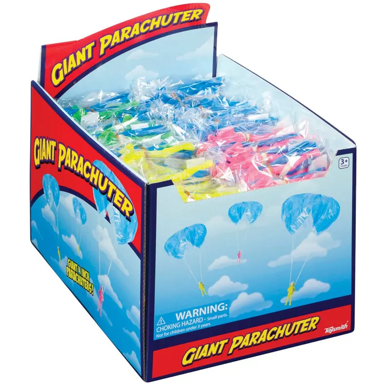 Toysmith Giant Parachuter Toy – Large-Scale Drop-And-Float Play Set 1