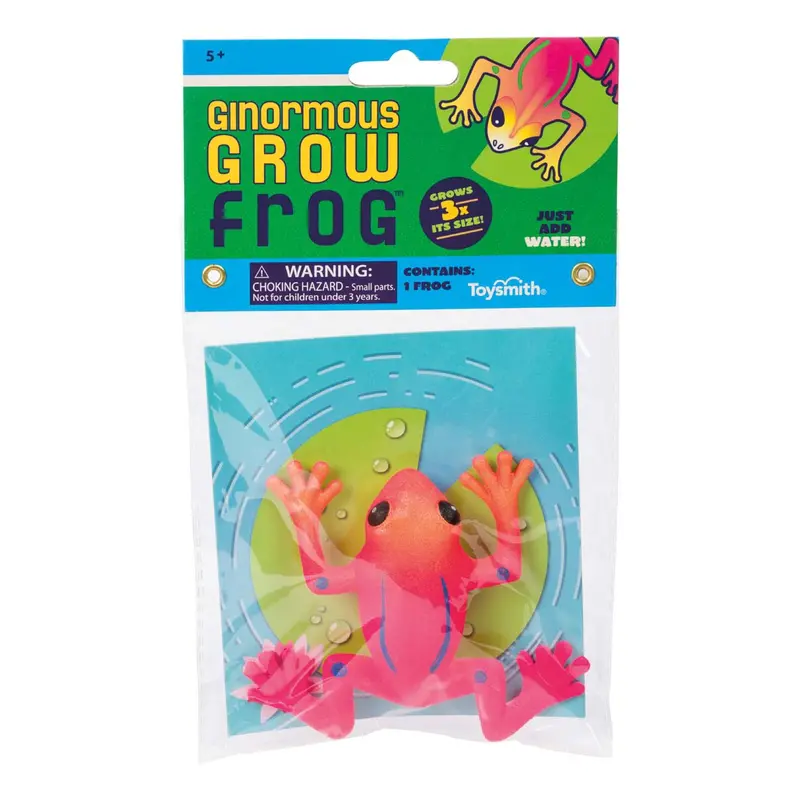 Toysmith Ginormous Grow Frog – Expanding Water Toy 1
