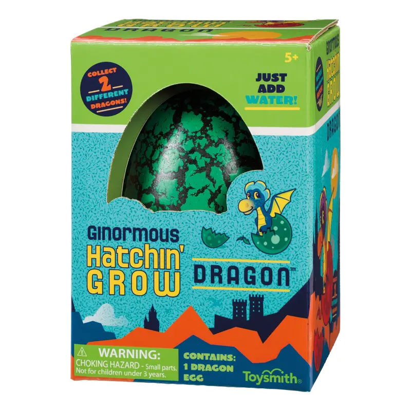 Toysmith Ginormous Hatch & Grow Dragon Surprise Toy 1