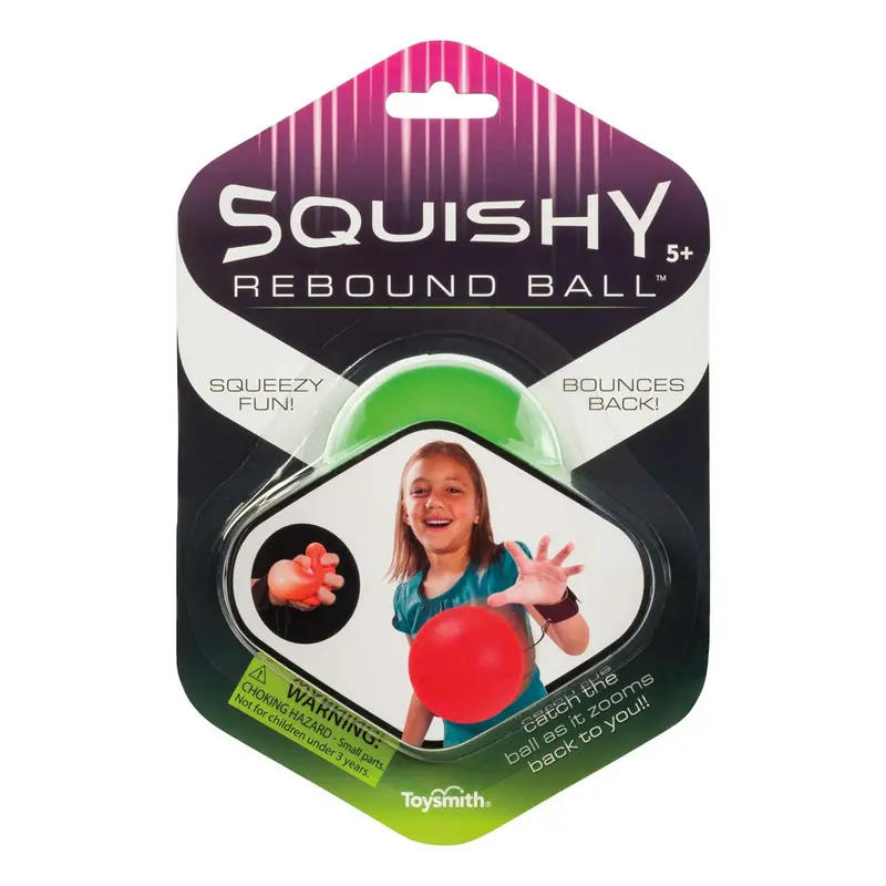 Toysmith Neon Glow Squishy Rebound Ball 1