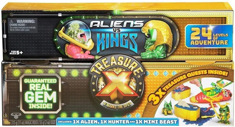 Treasure X Aliens Vs. Kings Treasure Chest – Collectible Figure Series With Surprise Reveal 1