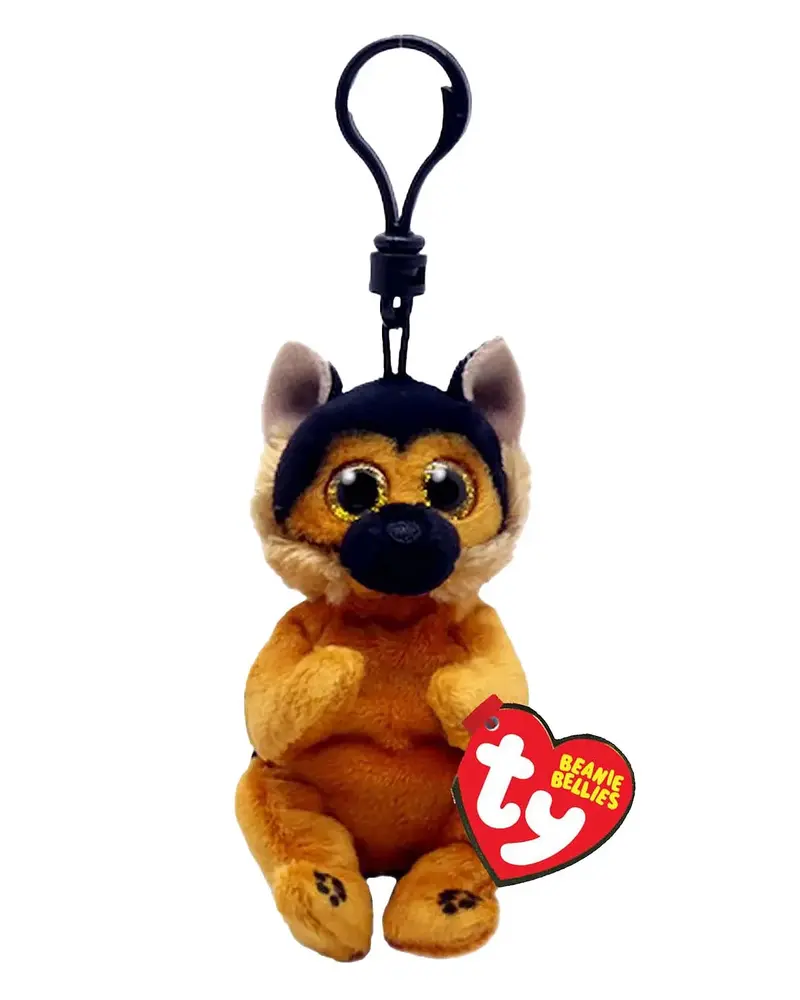 Ty Beanie Babies Bellies Ace The German Shepherd Clip – 10 Cm Plush Charm 1