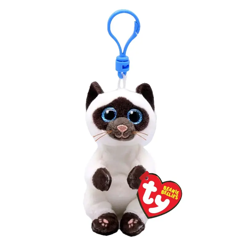 Ty Beanie Babies Bellies Miso The Siamese Cat Clip – 10 Cm Mini Plush 1