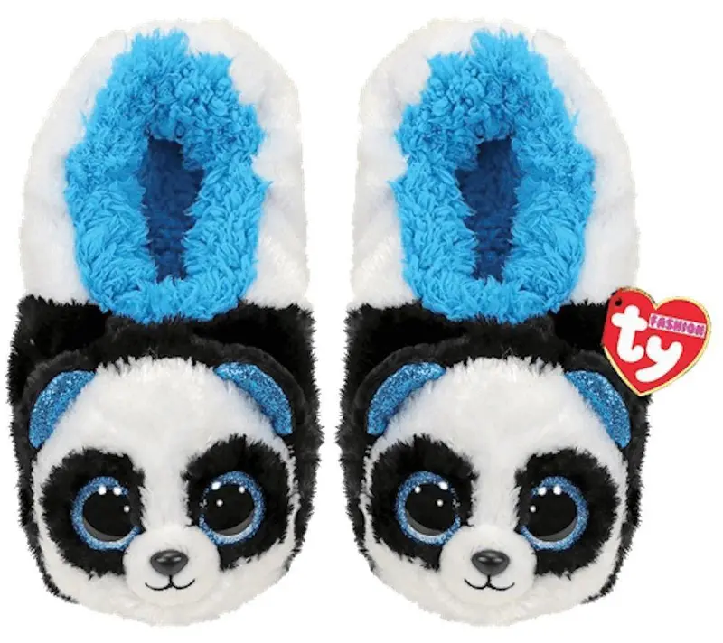 Ty Beanie Boo Bamboo The Panda Slipper Socks – Soft Plush Style 1