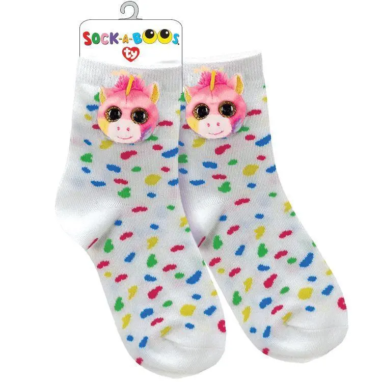 Ty Beanie Boo Fantasia Unicorn Slipper Socks – Whimsical Comfort 1