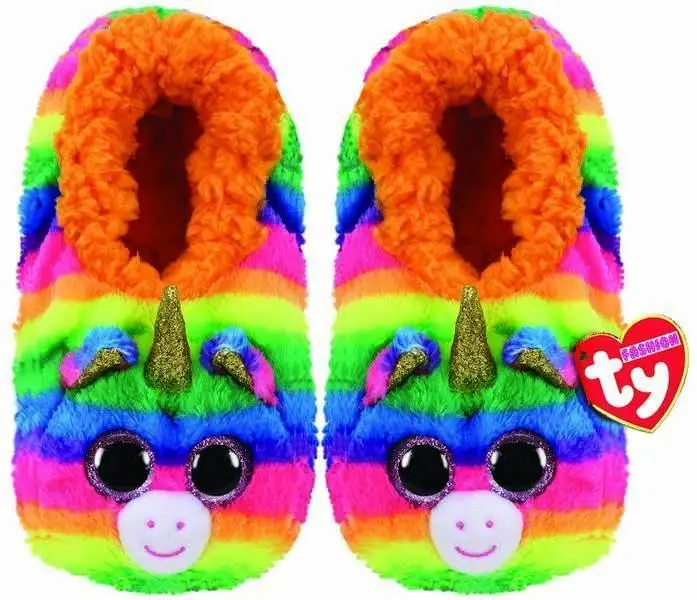 Ty Beanie Boo Gemma Slipper Socks – Plush Animal Footwear 1
