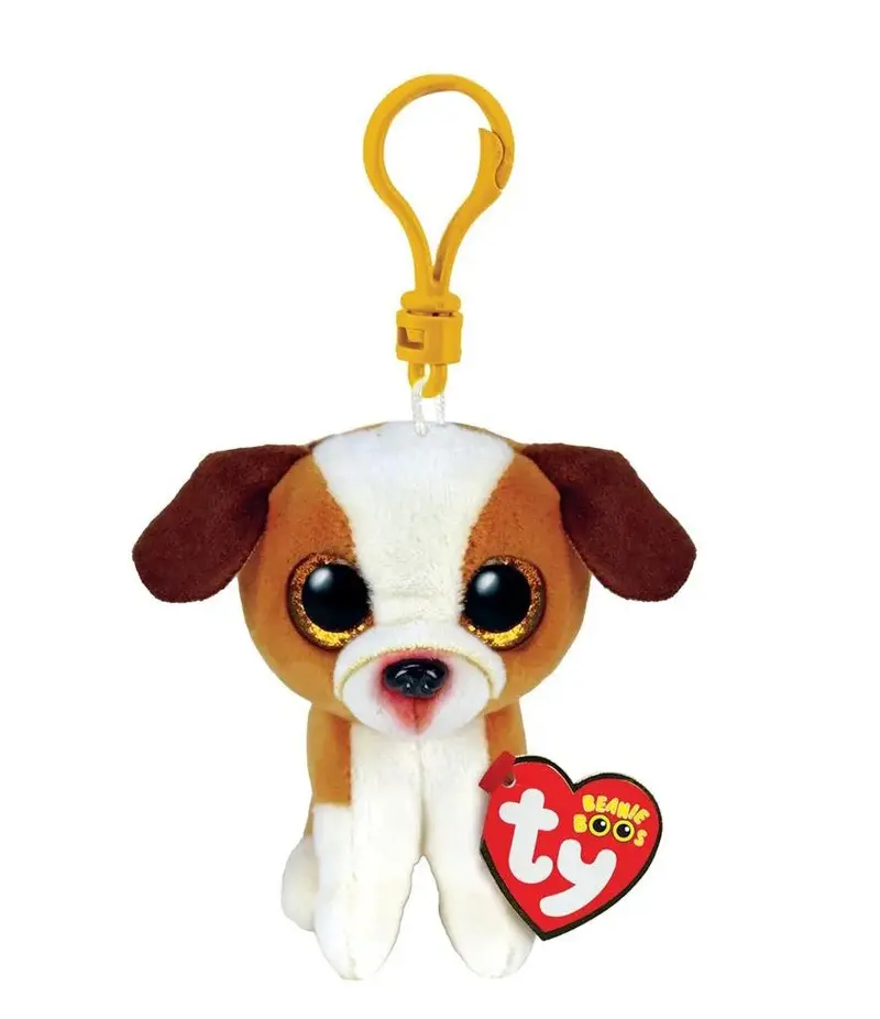Ty Beanie Boo Hugo The Bulldog Clip – 7 Cm Cute Mini Plush 1