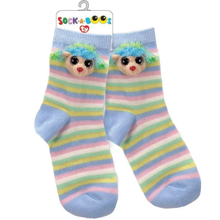 Ty Beanie Boo Rainbow Poodle Slipper Socks – Soft & Playful 1