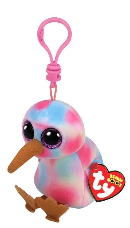 Ty Beanie Boos Kiwi Keyring Plush – Mini Animal Charm 1