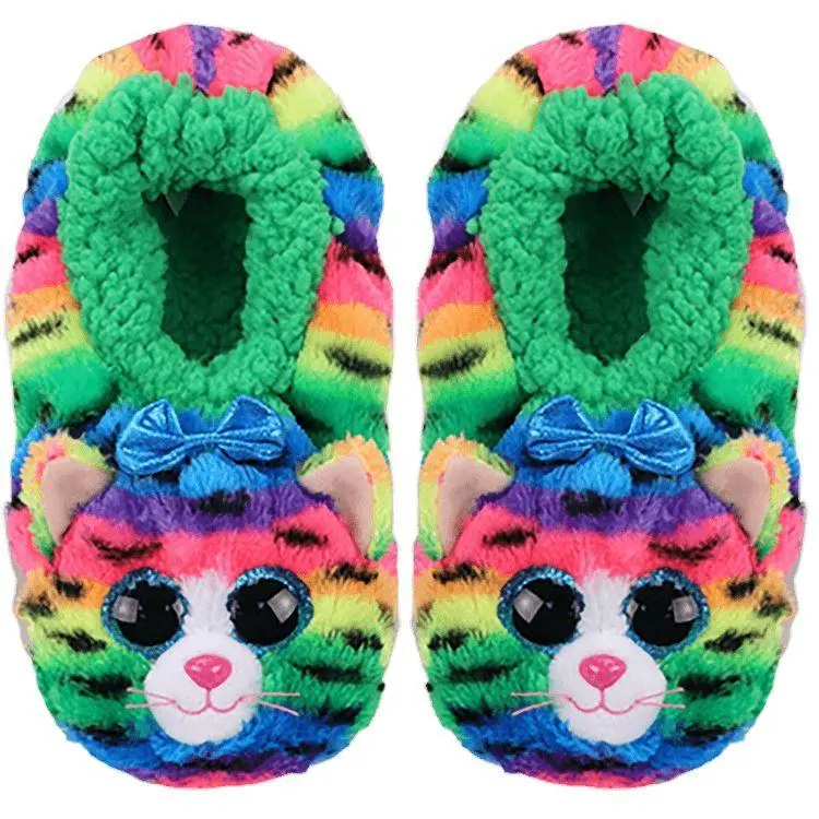 Ty Fashion Tigerly Cat Slippers – Kids' Size 32–34 1