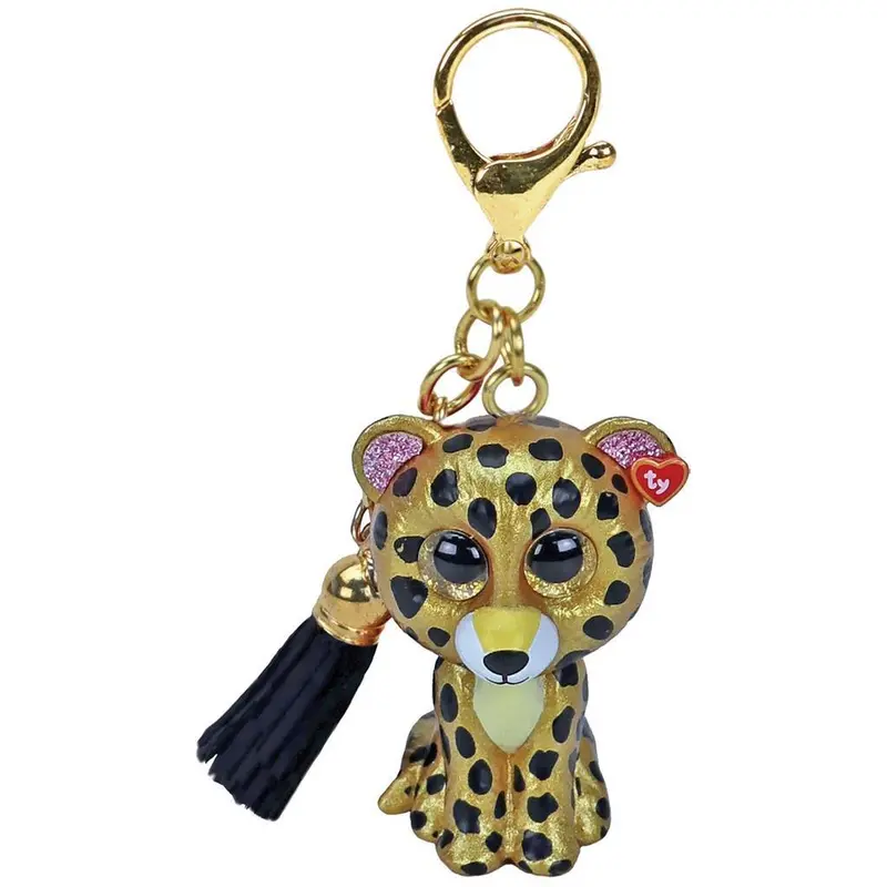 Ty Mini Boo'S Sterling Leopard Clip – 9 Cm Plush Charm 1