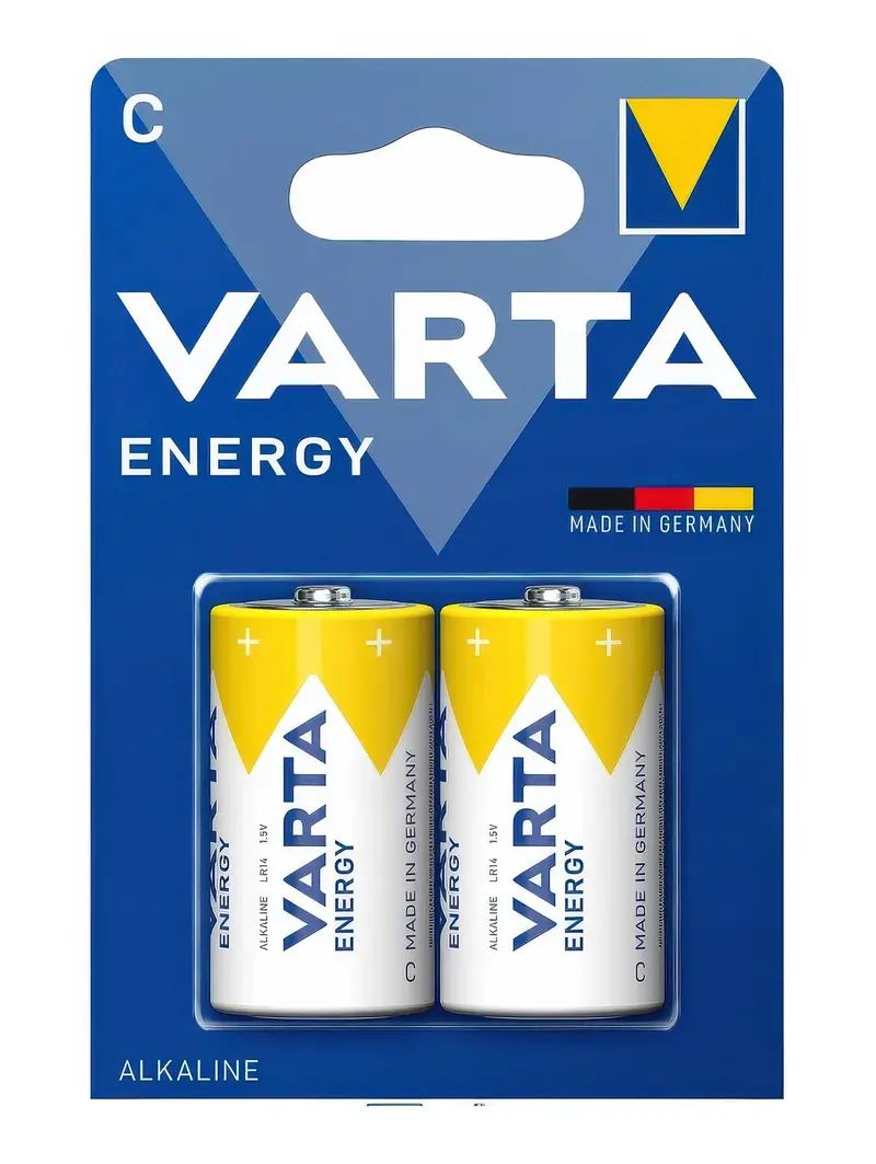 Varta Energy C (Lr14) Alkaline Batteries – Reliable 1.5V, 2-Pack 1