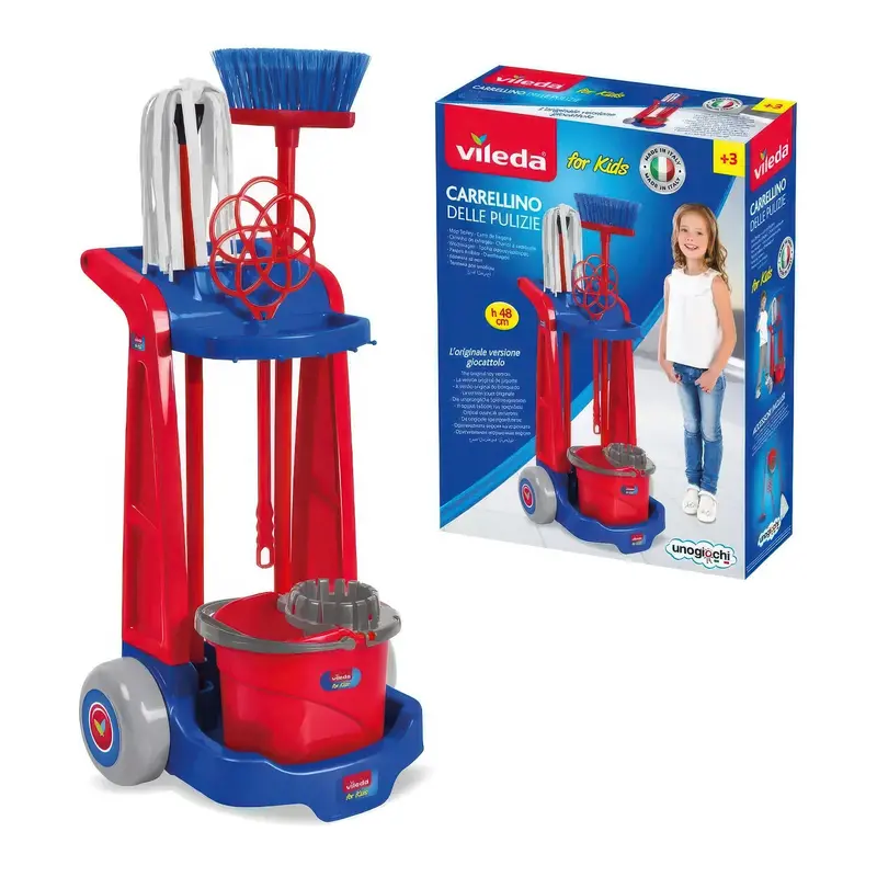 Vileda Kids’ Cleaning Trolley Play Set 1