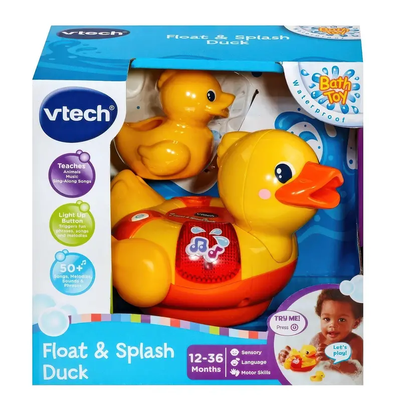 Vtech Bath Time Duck Toy – Floating & Splashing Water Play For Babies 1