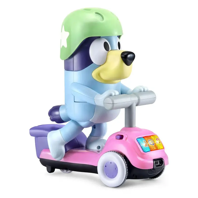 Vtech Bluey Scooter Time Ride-On – Motorized Learning Scooter 1