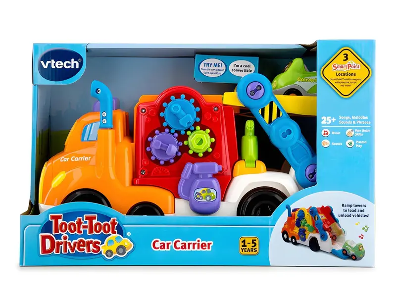Vtech Toot-Toot Drivers Car Carrier – Rolling Toy Transport 1