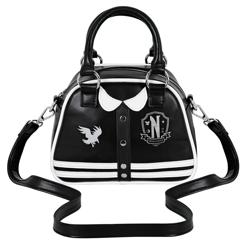 Wednesday Addams Varsity Bowling Bag – Themed Carryall With Retro Sport Aesthetic 1