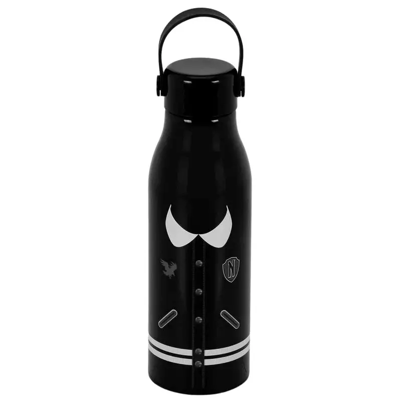 Wednesday Addams Varsity Water Bottle – Stainless Steel Drink Container 1