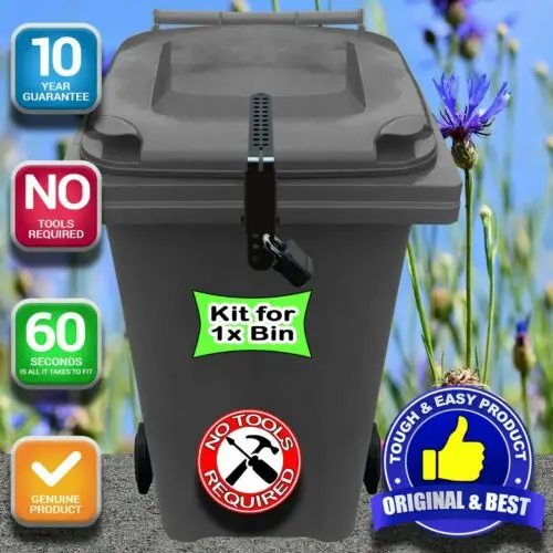 Wheelie Bin Lid Strap Lock – Compact Fastening Solution 1