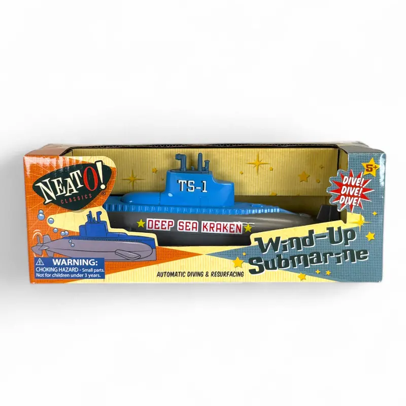 Wind-Up Submarine Toy With Realistic Motion 1