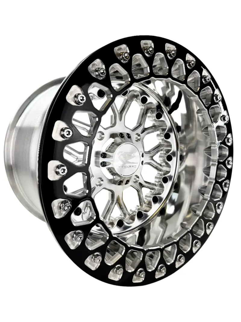 Wishbone Ff Forged Polished Beadlock Wheel – Silver Finish 1