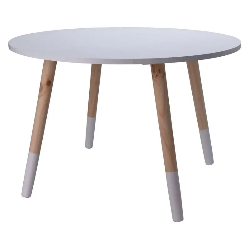 Wooden Round Activity Table With Two Matching Chairs – Toddler-Sized Furniture Set 1