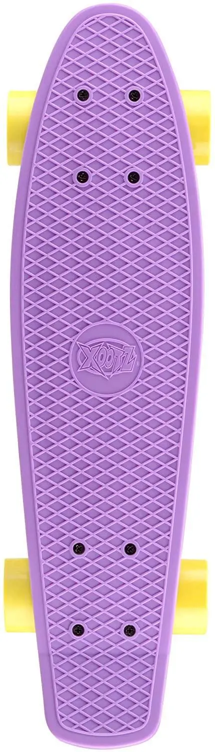 Xootz 22-Inch Pastel Purple Mini Cruiser Skateboard For Children 1