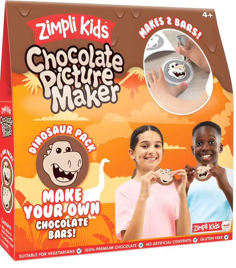 Zimpli Kids Chocolate Picture Maker – Dual-Bar Art Activity Kit 1