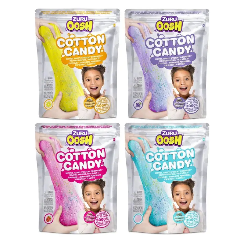 Zuru Oosh Cotton Candy Toy Assortment – Vibrant Soft Plush Figures 1